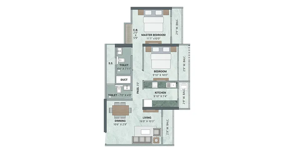 Upper Ghansoli Shilphata Floor Plans