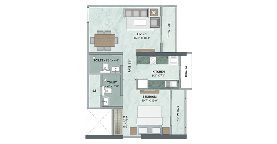 Upper Ghansoli Thane Floor Plans