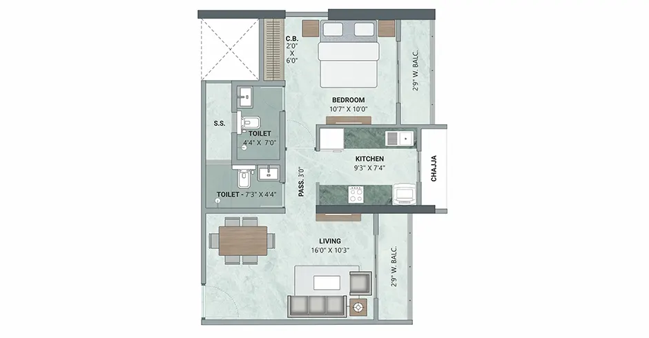 Upper Ghansoli Thane Floor Plans
