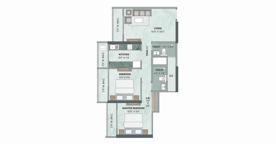 Upper Ghansoli Thane Floor Plans